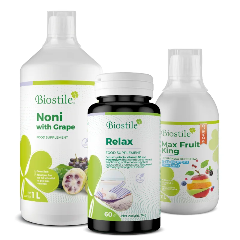 Relax + Noni with Grape + Max Fruit King 300 ml (ajándék)