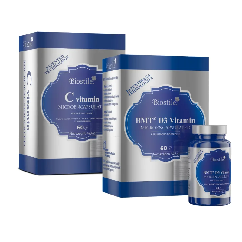 BMT® Vitamin D3 MICROENCAPSULATED + BMT® Vitamin C MICROENCAPSULATED